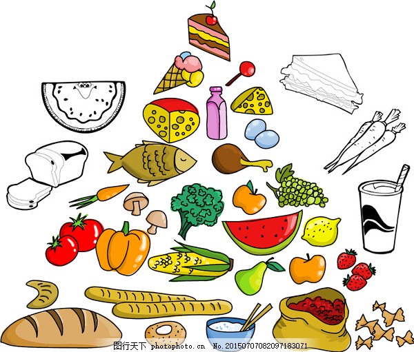 素描中的味蕾 食材、水果、零食与饮料的艺术之美